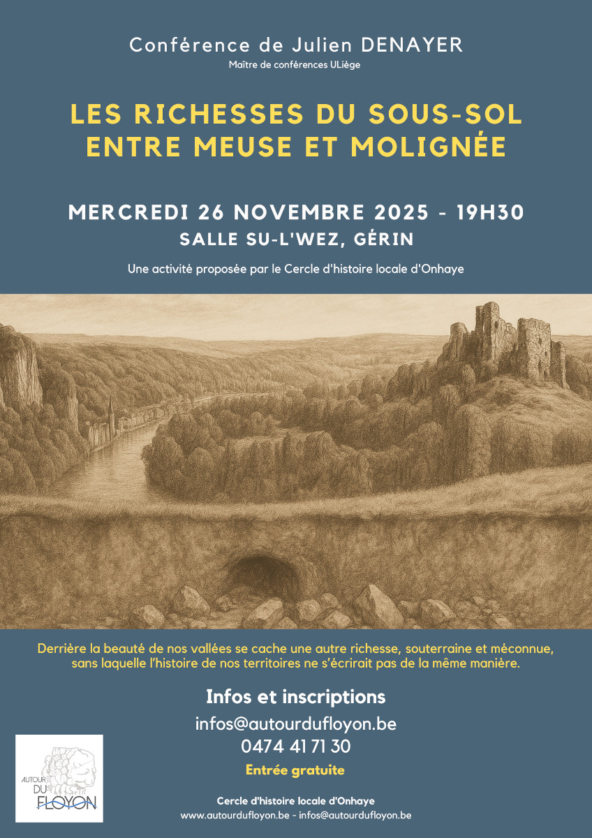 Les richesses du sous-sol entre Meuse et Molignée