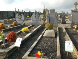 Cérémonie au cimetière d’Anthée, 10 novembre 2014.