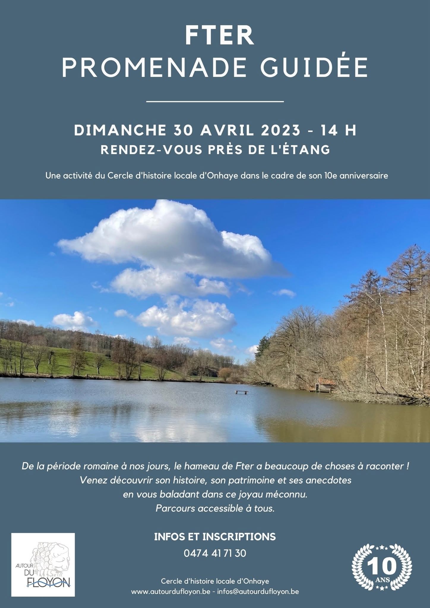 Visuel d’archive de la visite guidée du hameau de Fter.