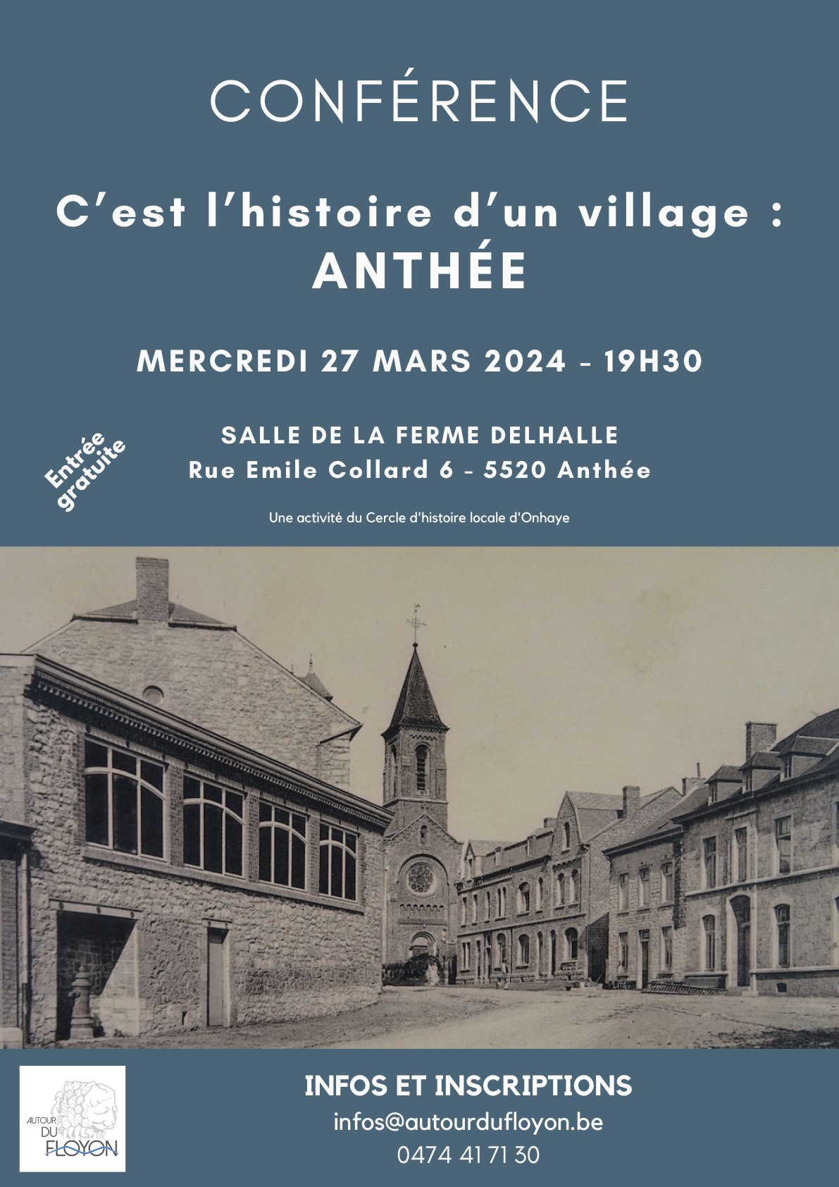 Visuel d’archive de la conférence consacrée à Anthée.